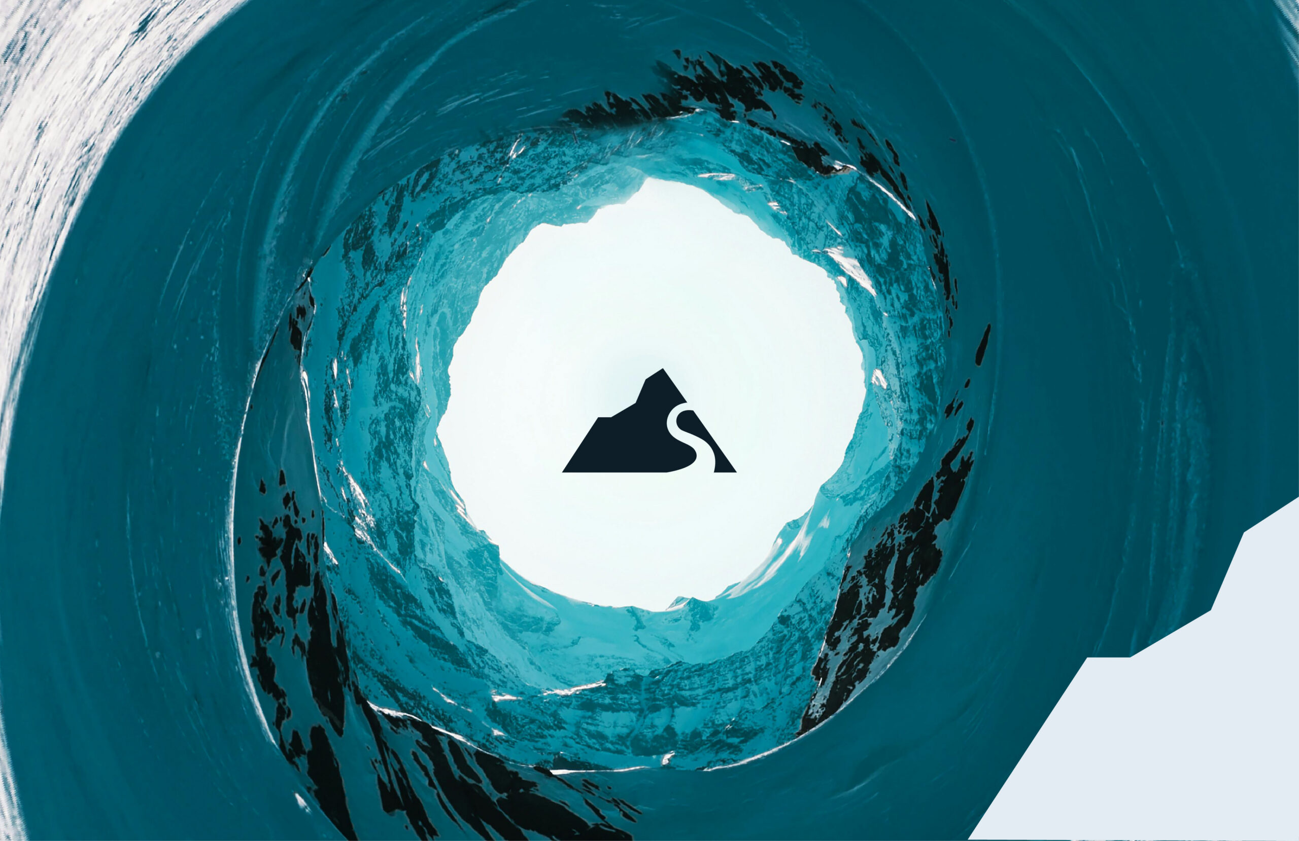 Isotipo de The Sign Studio en composición abstracta inspirada en el agua, diseño conceptual que representa creatividad, estrategia y enfoque visual del estudio.